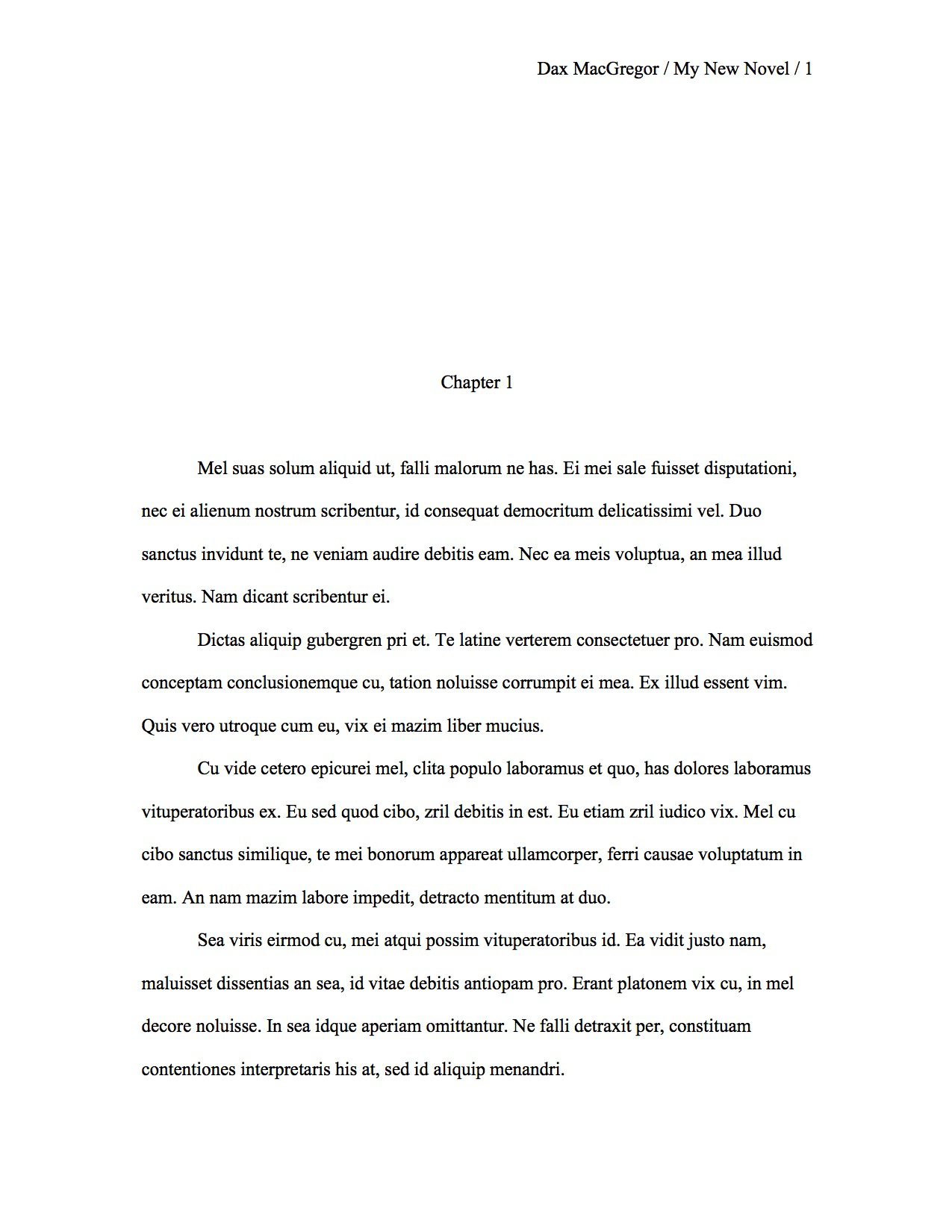 is calibri font okay for novel manuscript